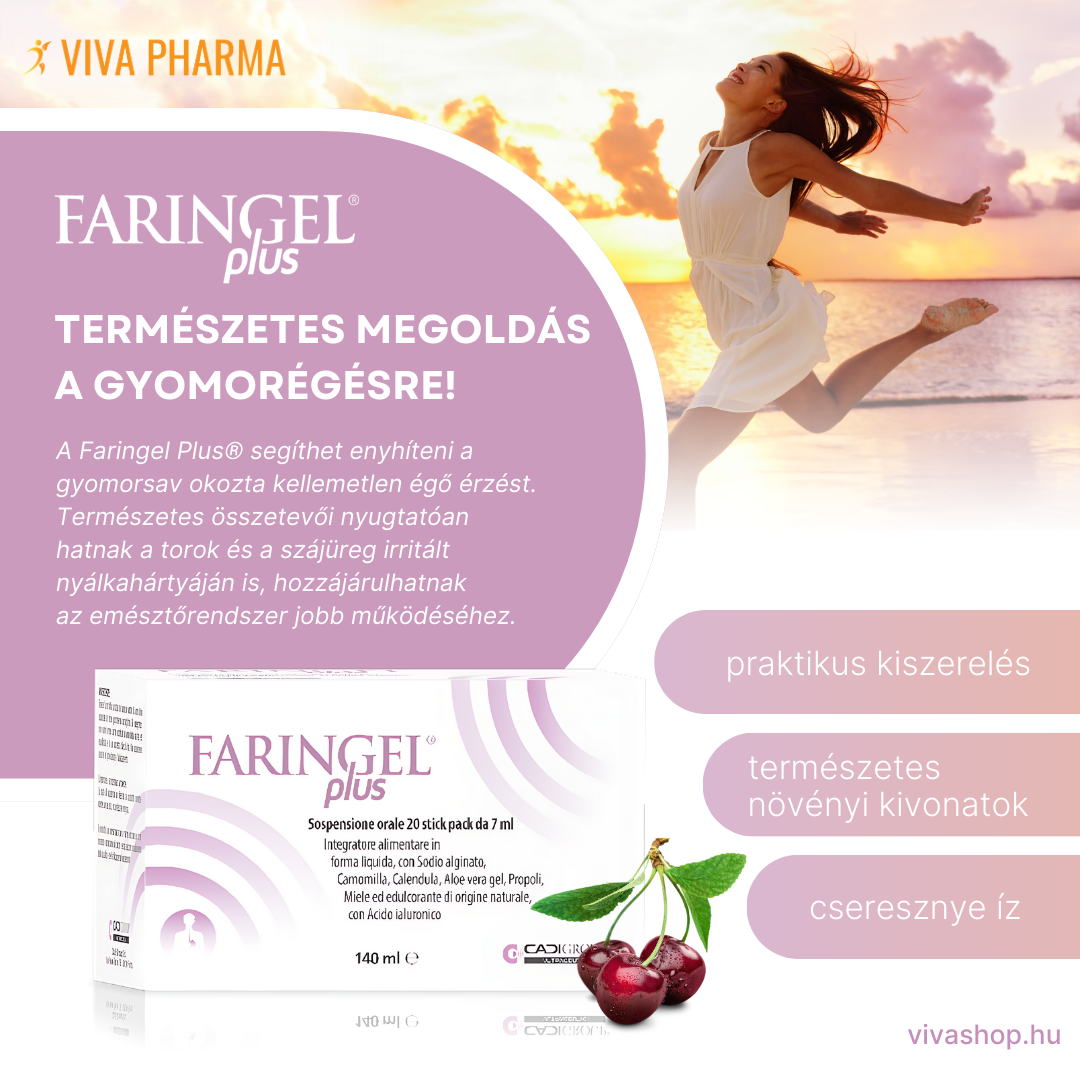 Faringel Plus - cseresznye ízű gél - 20 tasak