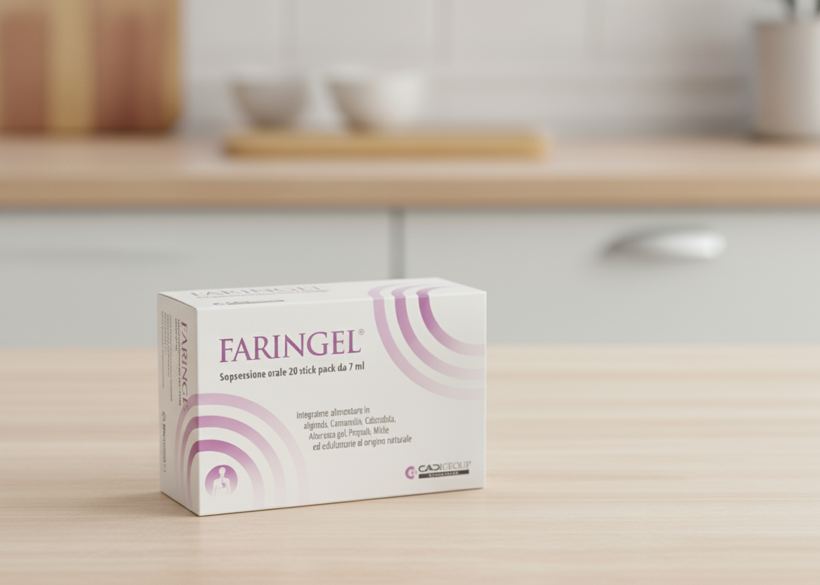 Faringel Plus -  cseresznye ízű gél - 20 tasak