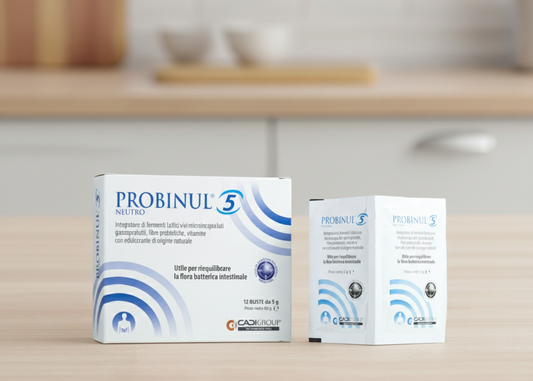 Probinul 5 Neutro - gyomorsavtól védett, mikrokapszulázott élőflóra, azok tápanyagai és vitaminok - 12 tasak
